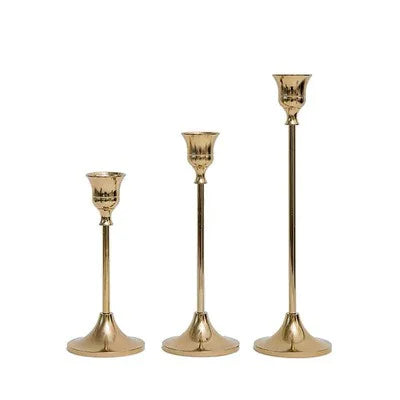 Elegant Vintage Gold Candle Holder