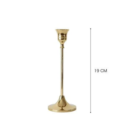 Elegant Vintage Gold Candle Holder