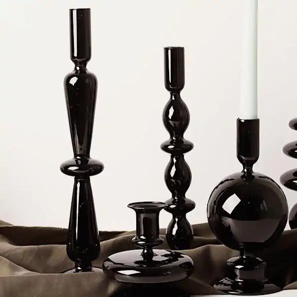 Rue Glass Candlestick