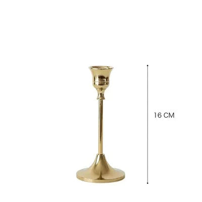 Elegant Vintage Gold Candle Holder