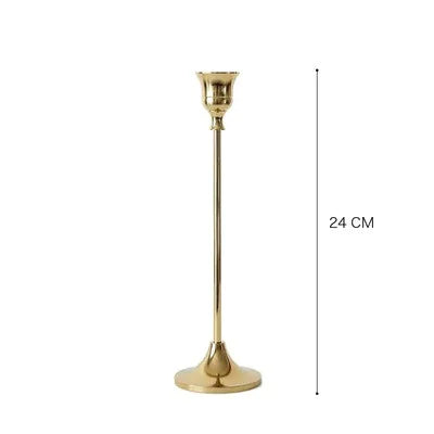 Elegant Vintage Gold Candle Holder