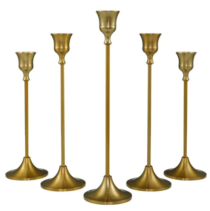 Elegant Vintage Gold Candle Holder